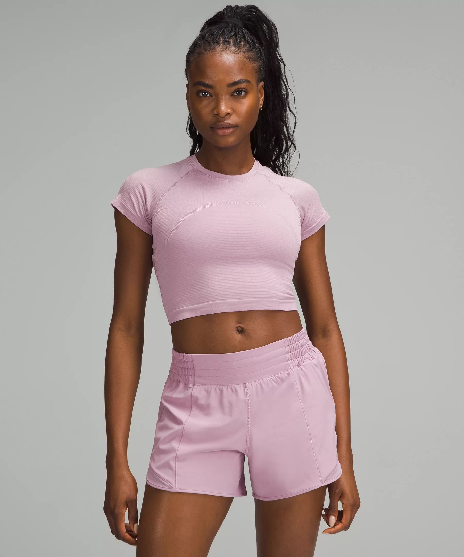 Swiftly Tech Cropped Short-Sleeve Shirt 2.0 | Women's Short Sleeve Shirts & Tee's | lululemon | Lululemon (US)