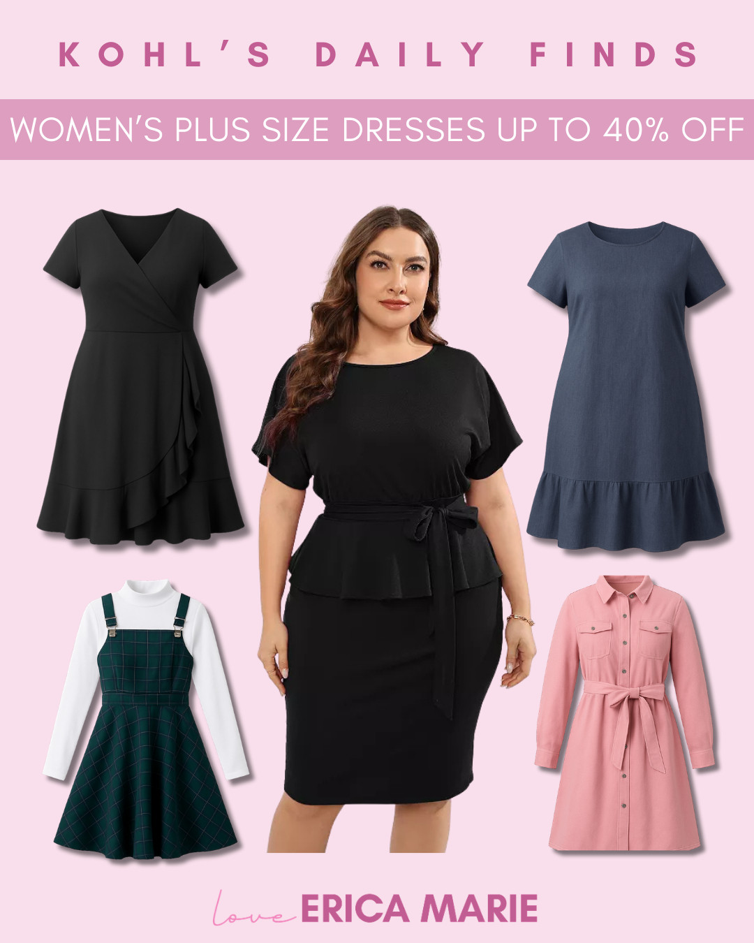 Sharing some of my favorite plus size dress finds from Kohl’s — up to 40% off! Such a great time to refresh your wardrobe with pieces that make you feel confident. 

 #LTKootd #LTKPlusSize #LTKWorkwear