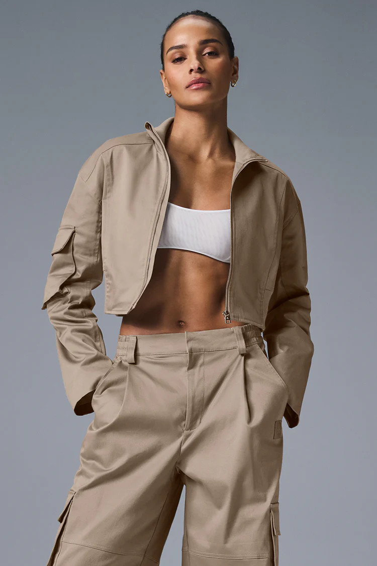 Night Out Cargo Jacket - Gravel | Alo Yoga (US)
