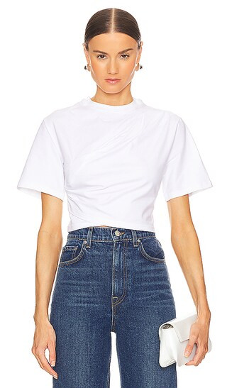 Maven Draped Top in White | Revolve Clothing (Global)