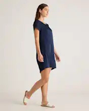 Washable Stretch Silk Tee Dress | Quince