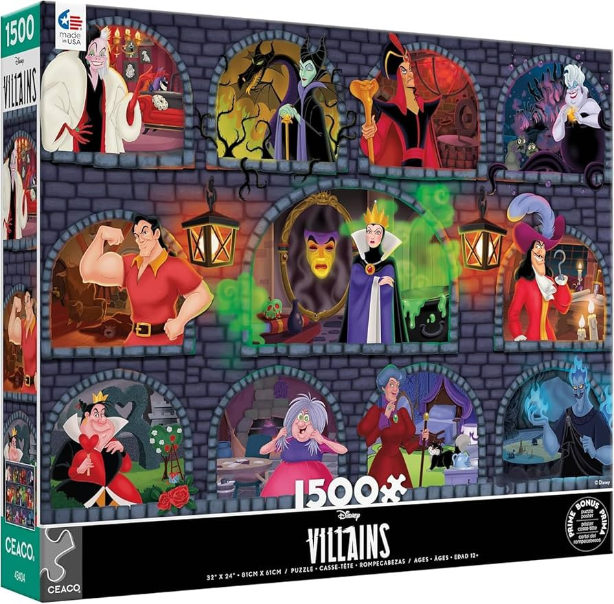 Ceaco - Disney - Villains Underground - 1500 Piece Jigsaw Puzzle | Amazon (US)