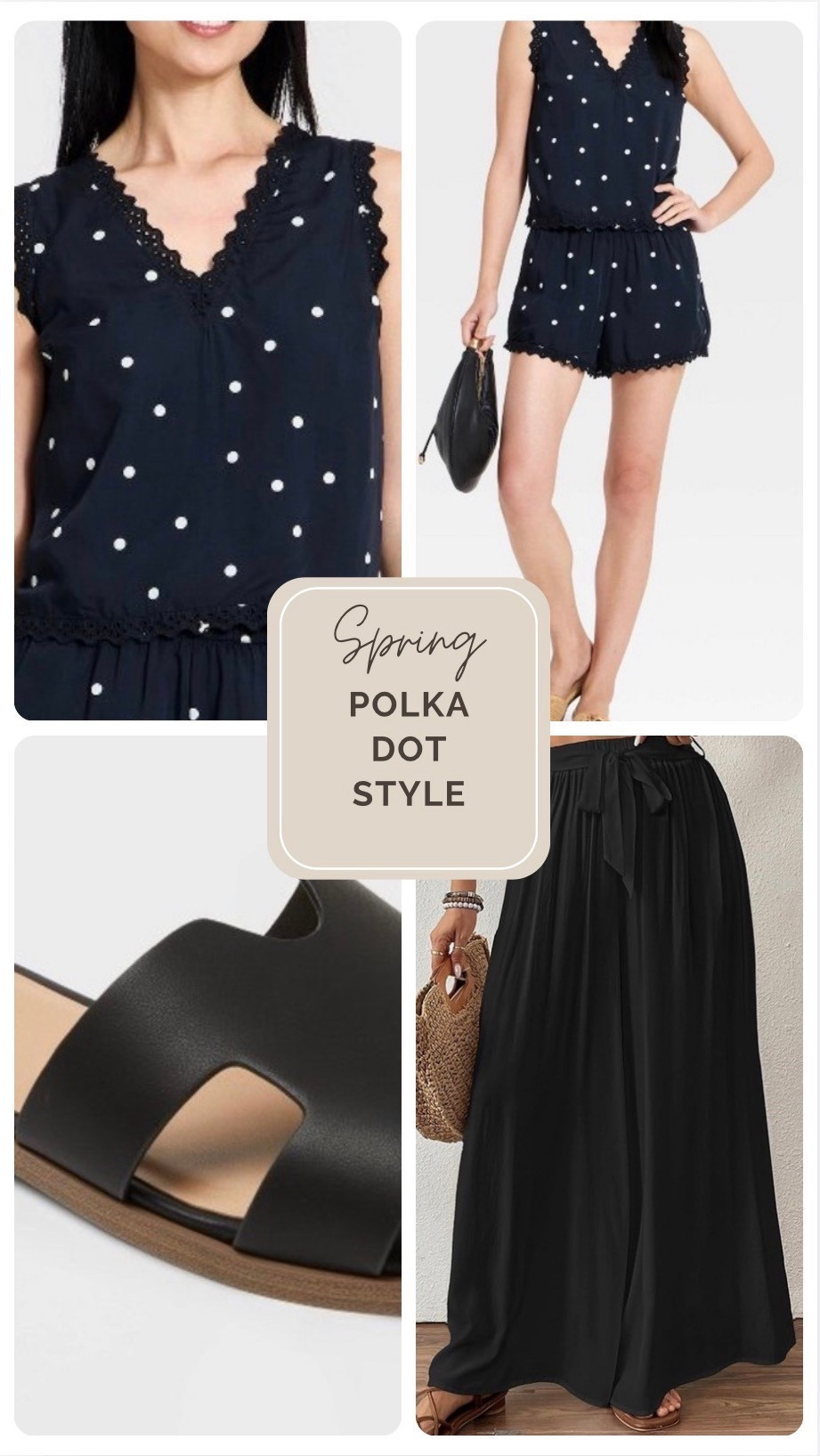 Polkadots style for Spring!