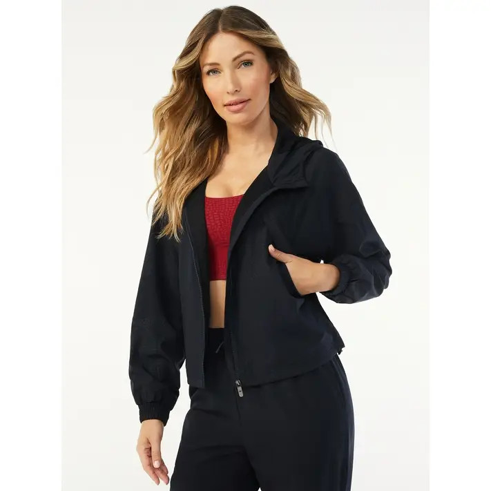 Sofia Active by Sofia Vergara Women's Crocodile Print Track Jacket | Walmart (US)
