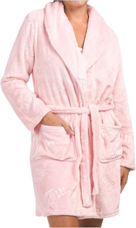 Juicy Couture Women's Plush Shawl Collar Robe | Amazon (US)