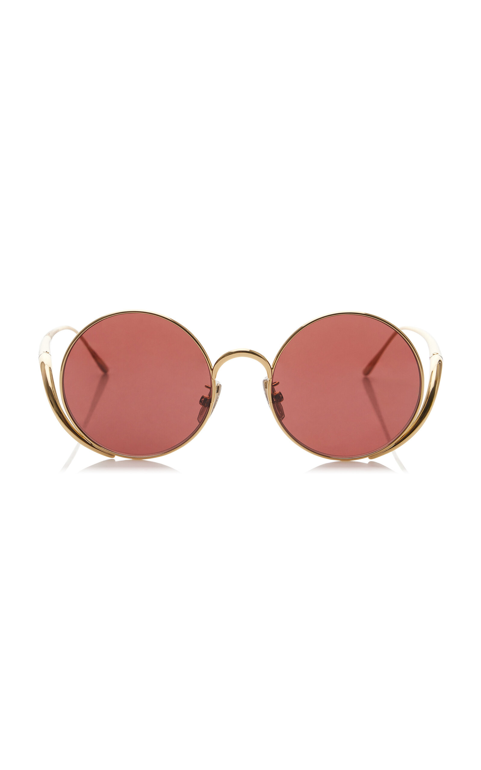Island Round-Frame Metal Sunglasses | Moda Operandi (Global)