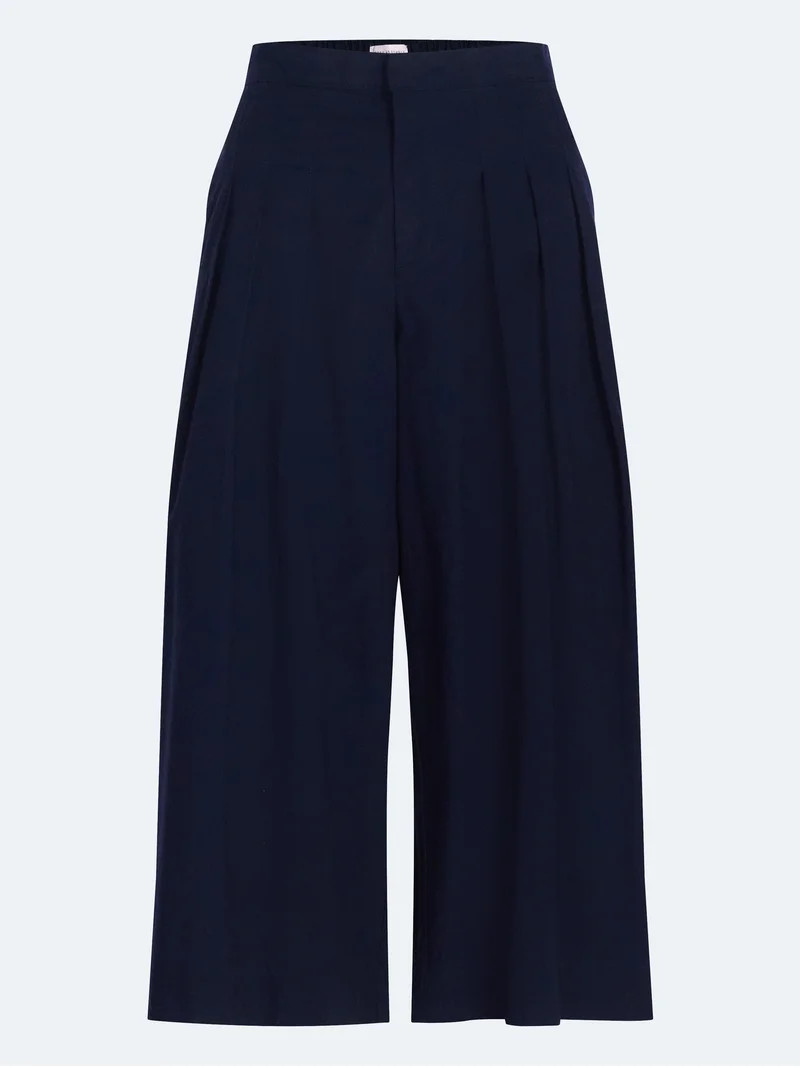 Free Assembly Women's and Women's Plus High Rise Wide Leg Pleated Culotte Pants, Sizes XS-XXL | Walmart (US)