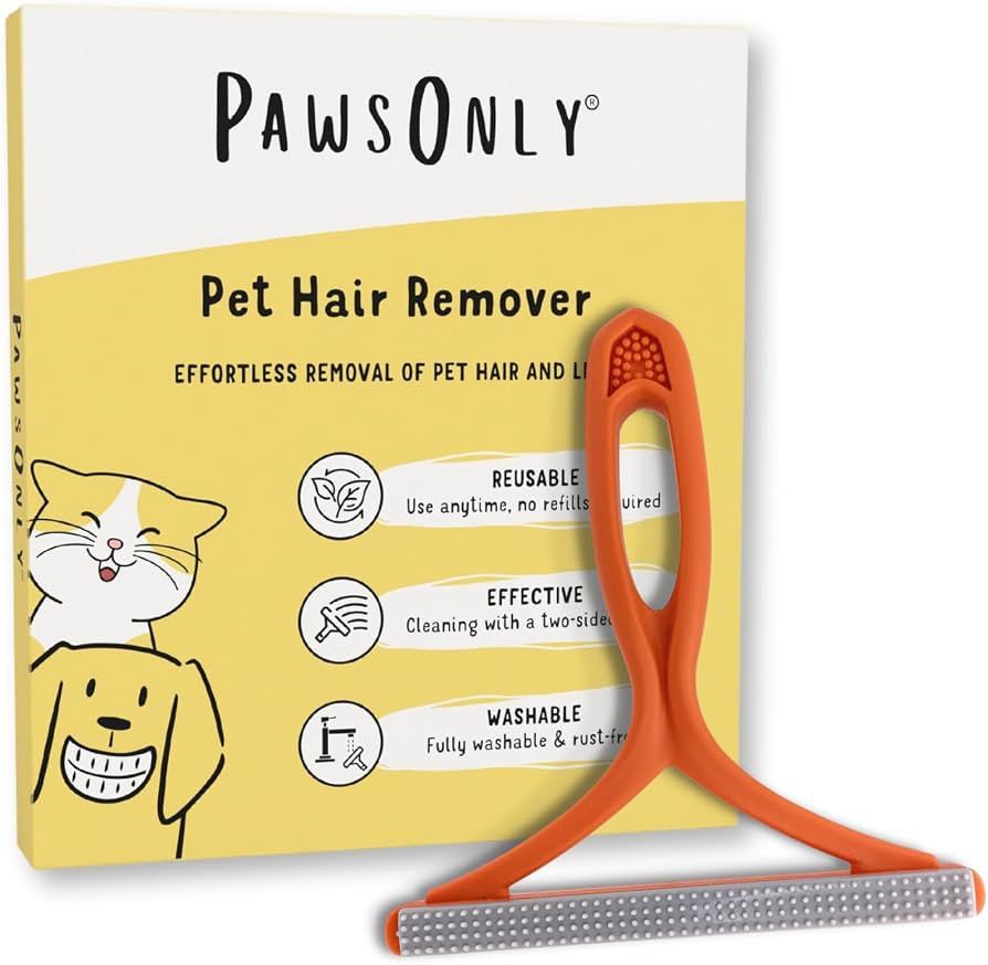 PawsOnly | Pet Hair Remover for Carpet, Furniture, Car, Sofa, Stairs, Clothes | Dog & Cat Fur Scr... | Amazon (UK)