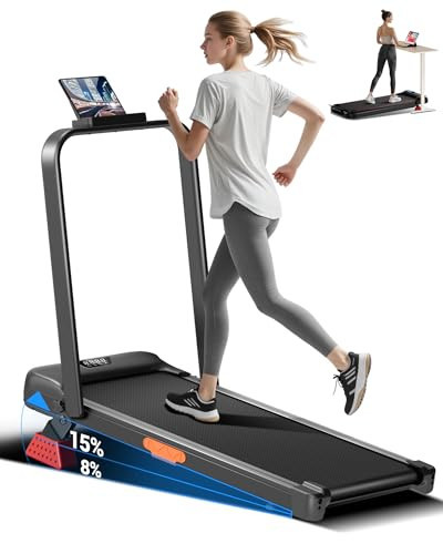 Walking Pad Treadmill with 15% Incline 2.5HP Foldable Under Desk Walking Pad for Home and Offce 300LBS Weight Capacity 0.6-6.2MPH Compact Treadmill with Remote Control | Amazon (US)