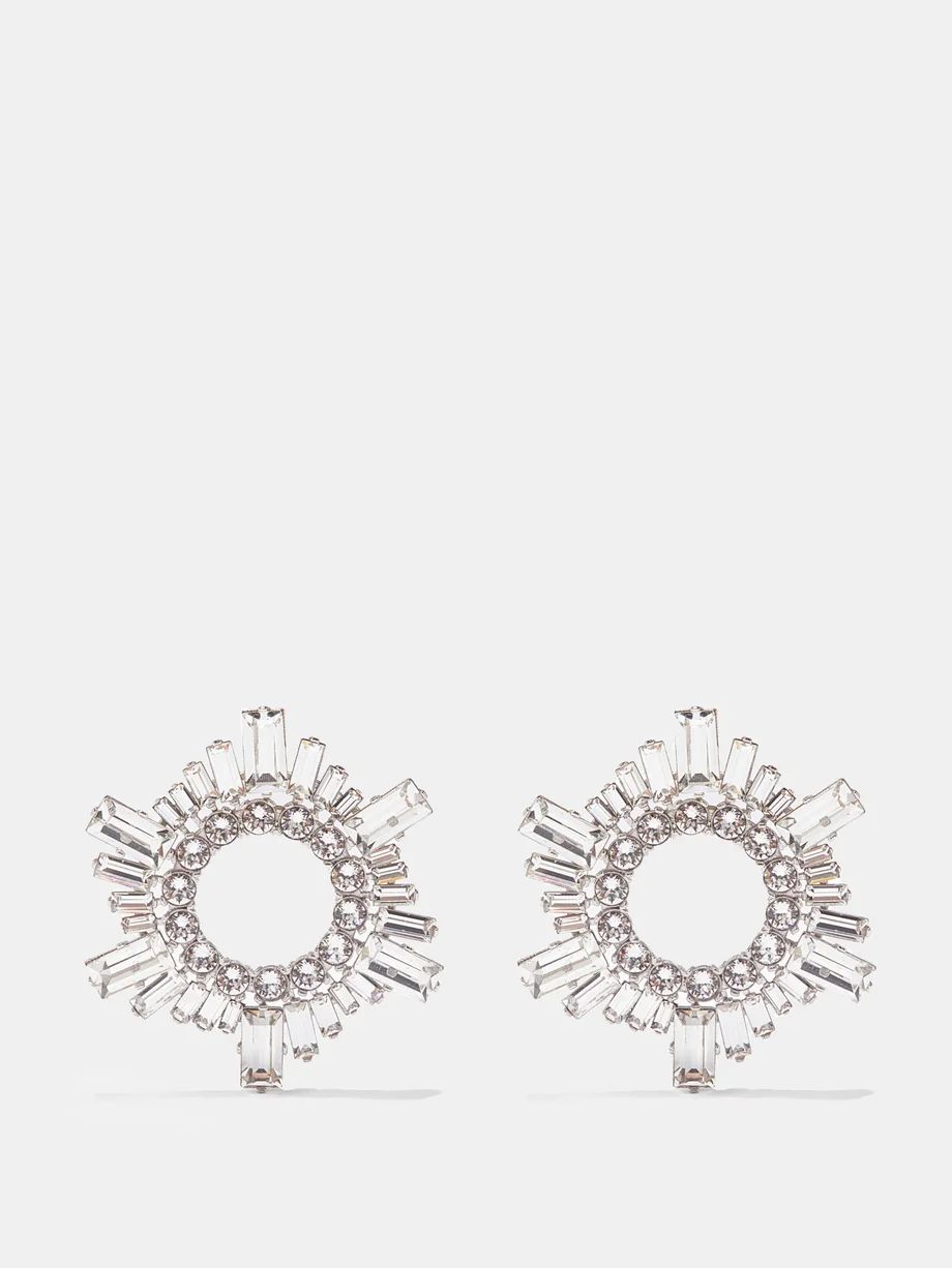 Begum mini crystal-embellished earrings | Amina Muaddi | Matches (US)