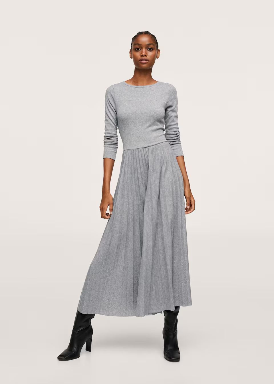 Sweater Dress | Knit Dress | Midi Dress | Thanksgiving Dress | Thanksgiving Outfit | MANGO (US)