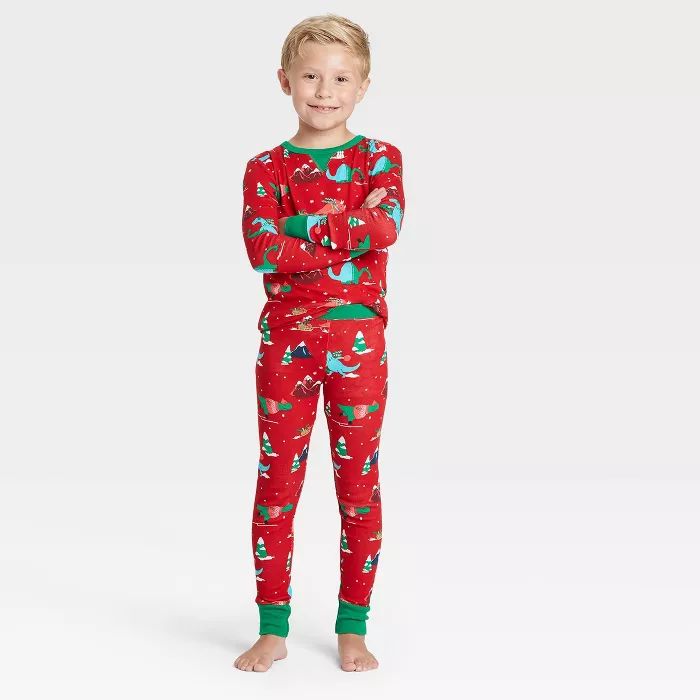 Target/Kids/Girls' Clothing/Pajamas & Robes/Pajama Sets‎Kids' Holiday Dino Print Matching Famil... | Target