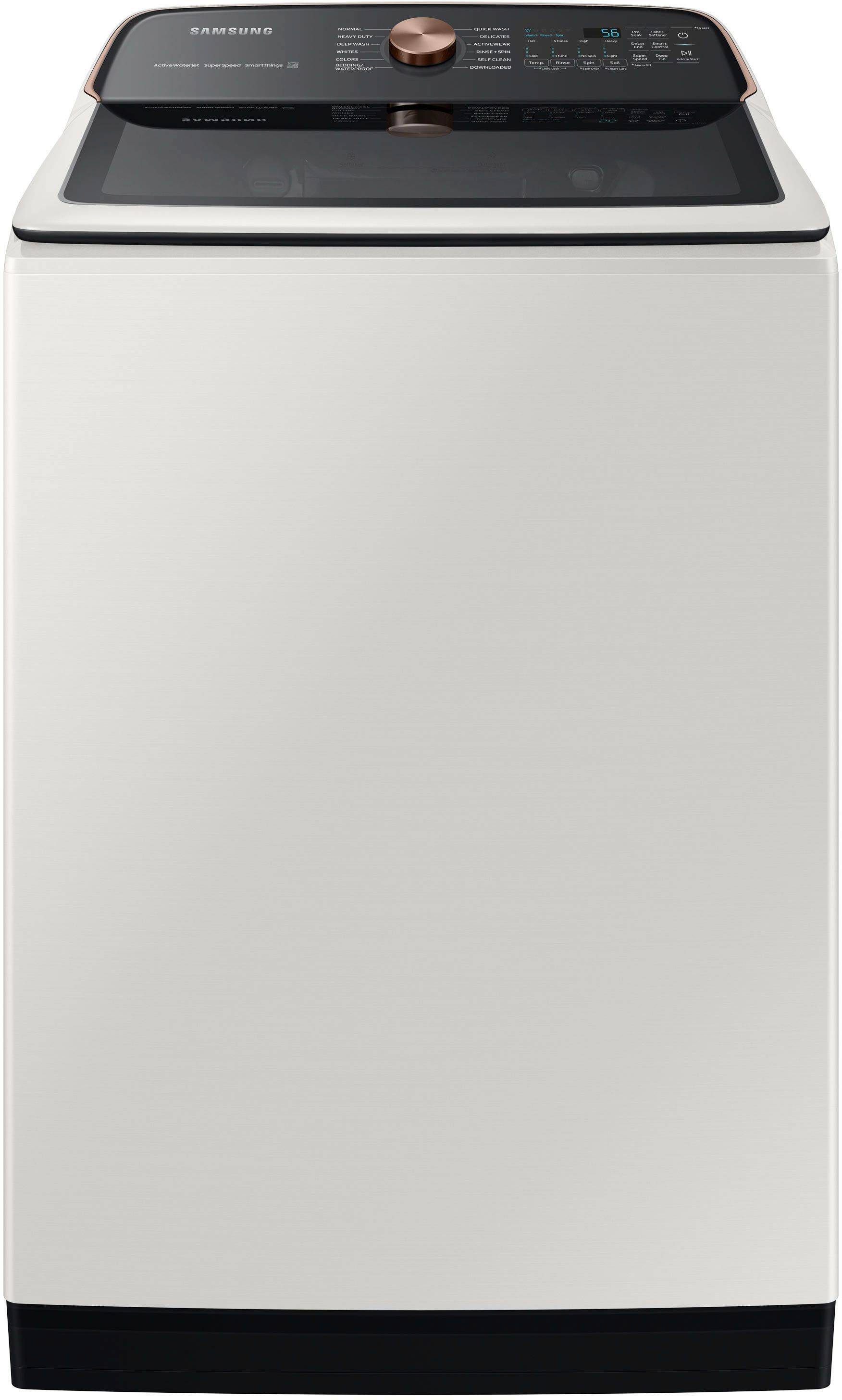 Samsung 5.5 cu. ft. Extra-Large Capacity Smart Top Load Washer with Super Speed Wash Ivory WA55A7... | Best Buy U.S.