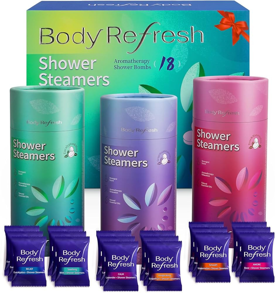 Shower Steamers Aromatherapy - Birthday Gifts for Women, 18 Pack Shower Bombs with Essential Oils... | Amazon (US)