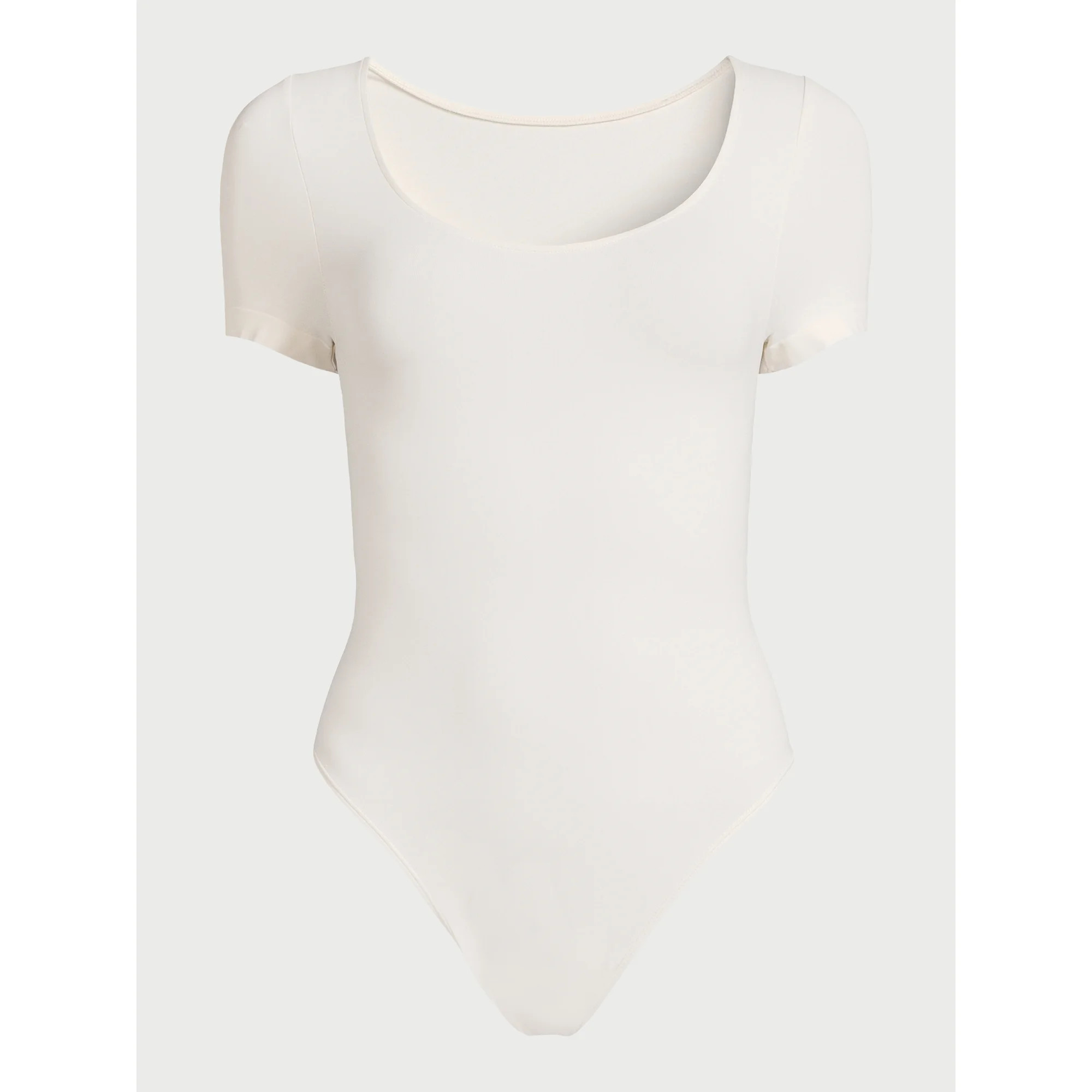 Sofia Jeans Women's and Plus Seamlessly Smoothing Scoop Neck Bodysuit with Short Sleeves, Sizes X... | Walmart (US)