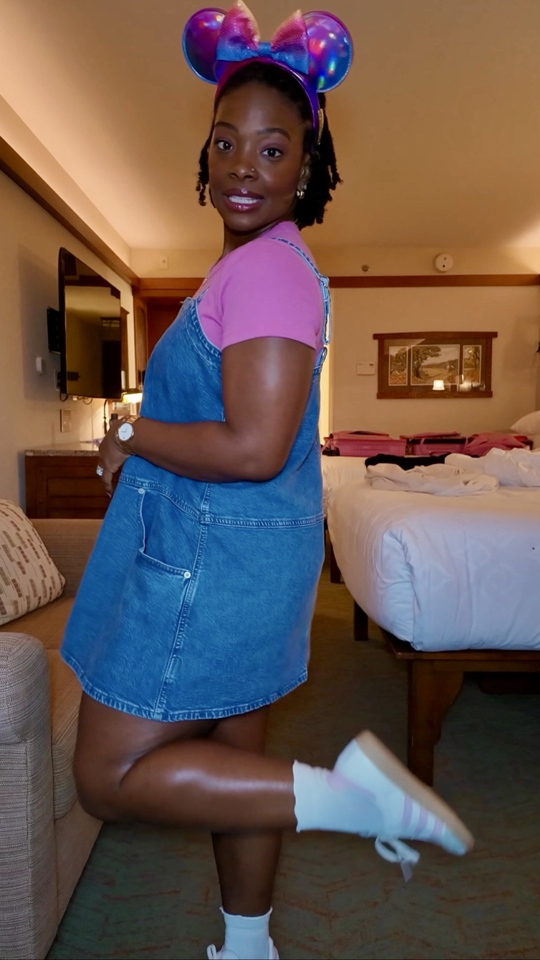 I love a good denim dress for Disney!! It's just effortless and easy to throw on, plus very comfortable.

#LTKootd #LTKgrwm #LTKMidsize