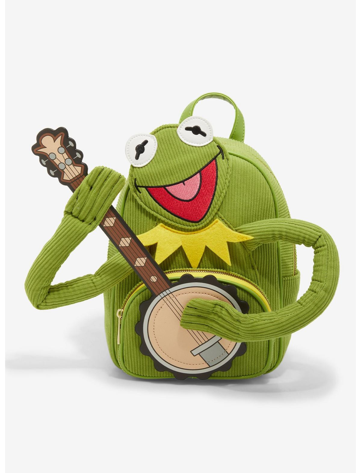 Her Universe Disney The Muppets Kermit The Frog With Banjo Corduroy Mini Backpack | Hot Topic | Hot Topic