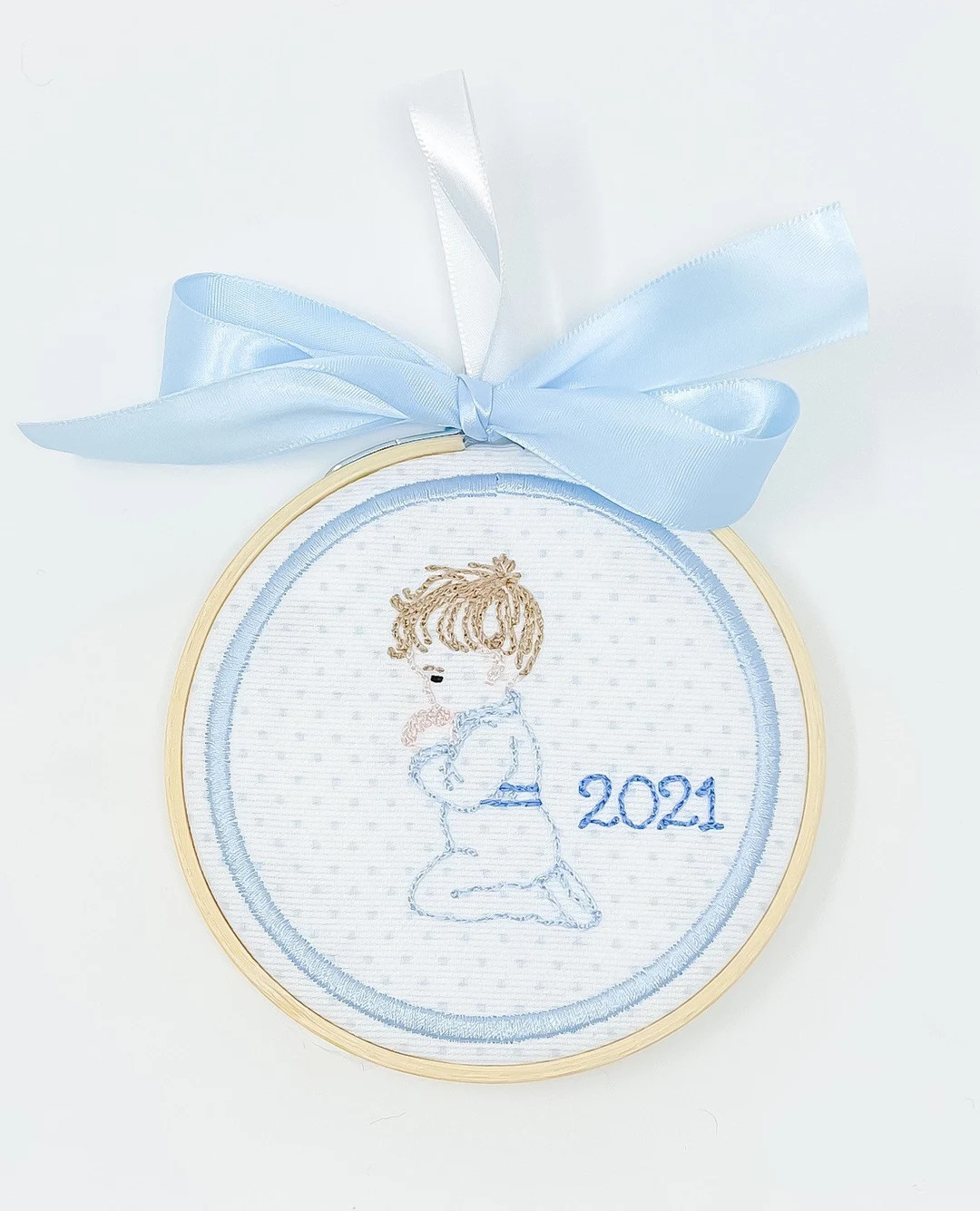 Baby Boy Prayer Ornament, Boy Praying Ornament, Christian Baby Keepsake Ornament, Baby Boy Christ... | Etsy (US)