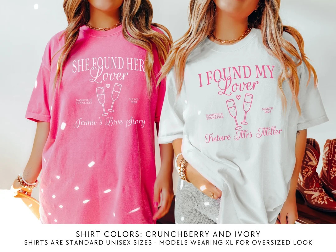 Custom Bachelorette Party Shirt, She Found Her Lover, Bachelorette Social Club, the Bach Club Shi... | Etsy (US)