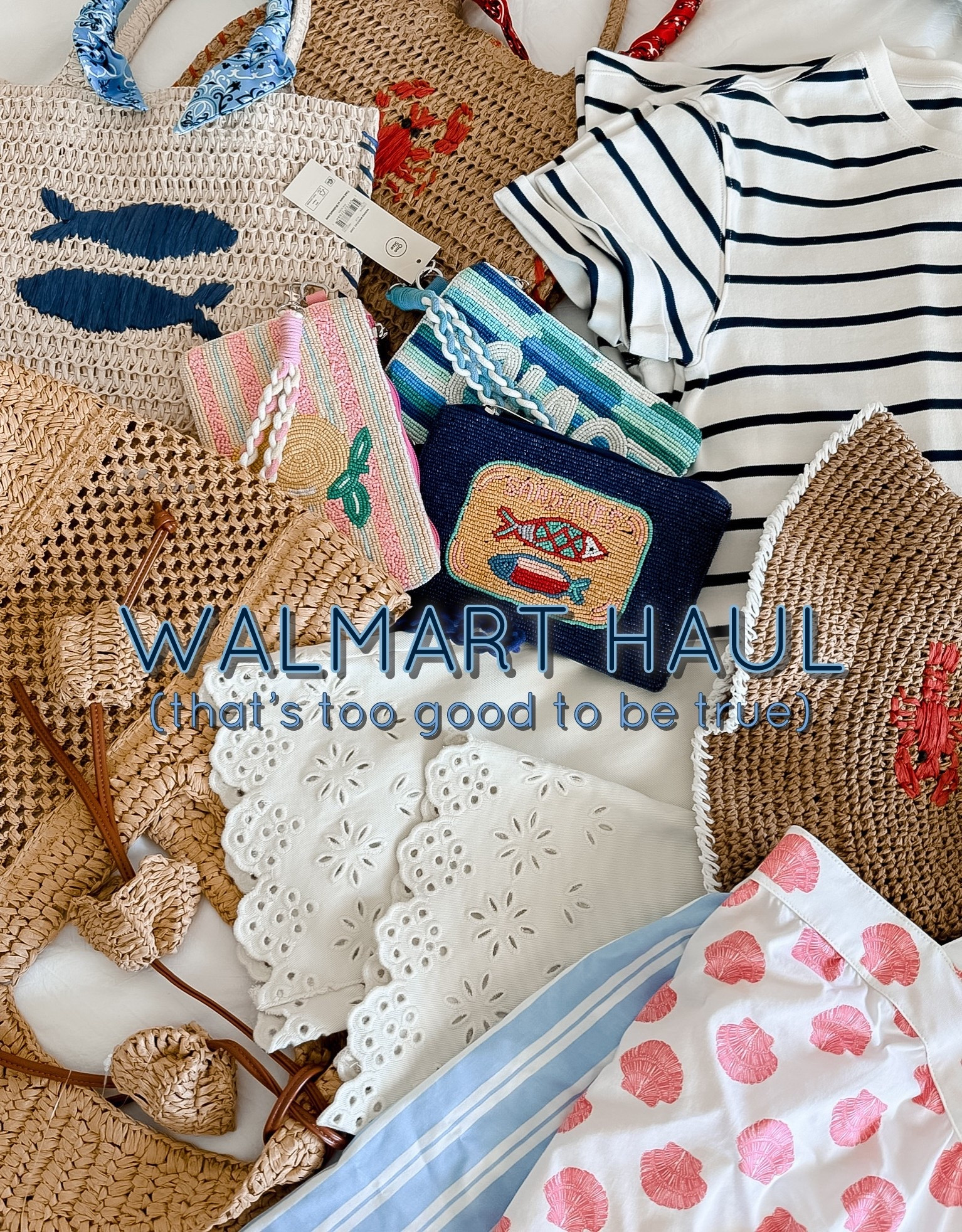 Walmart new arrivals that are blowing my mind! The fit and quality are SO good! 🙌🏻✨ Their spring and summer accessories are also so cute and are giving major designer vibes! 

I picked up a little bit of everything from cute beaded bags, to dresses, to even pajamas! 

#LTKootd #LTKPetite #LTKgrwm