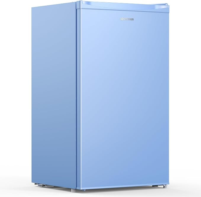 Upstreman 3.2 Cu.Ft Mini Fridge with Freezer, Single Door Mini Fridge, Dorm Fridge, Adjustable Th... | Amazon (US)