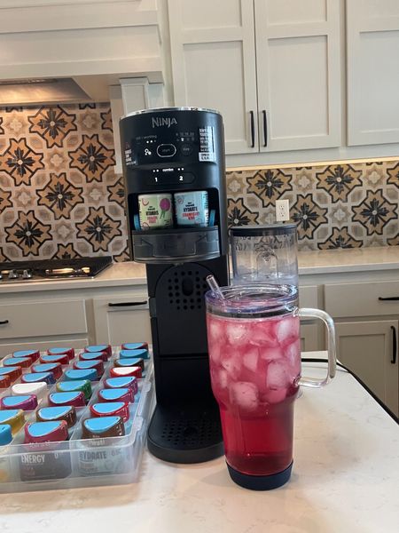 Making sparkling water at home has never been easier! Today I made strawberries kiwi dragon fruit flavored sparkling water in the Ninja Thirsti and it was delicious! 

#LTKfamily #LTKmidsize #LTKhome