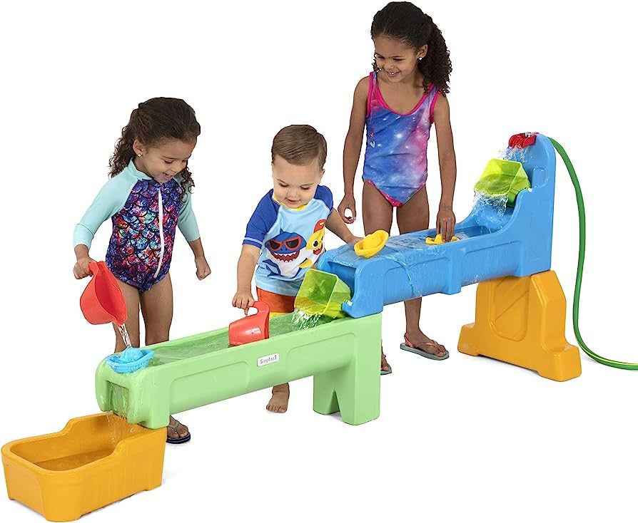 Simplay3 Rushing River Falls Multi-Level Outdoor Water Play Table, Expandable Splash Table for To... | Amazon (US)