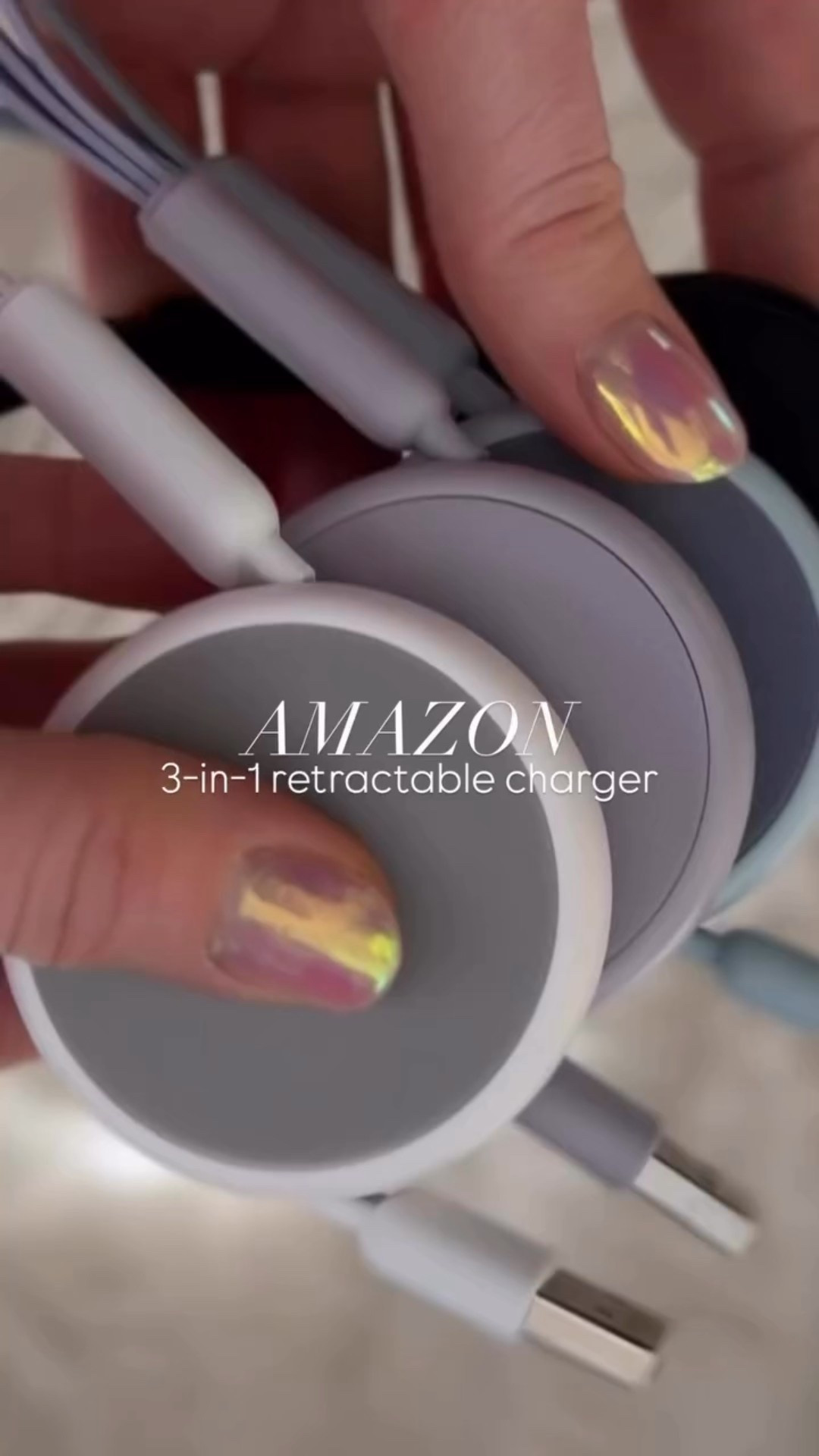 🔌One charger. Three cords. Zero stress. Perfect for home, car, or on the go o Say goodbye to cable clutter! 
Amazon must haves 


#LTKSaleAlert #LTKTravel #LTKmomlife