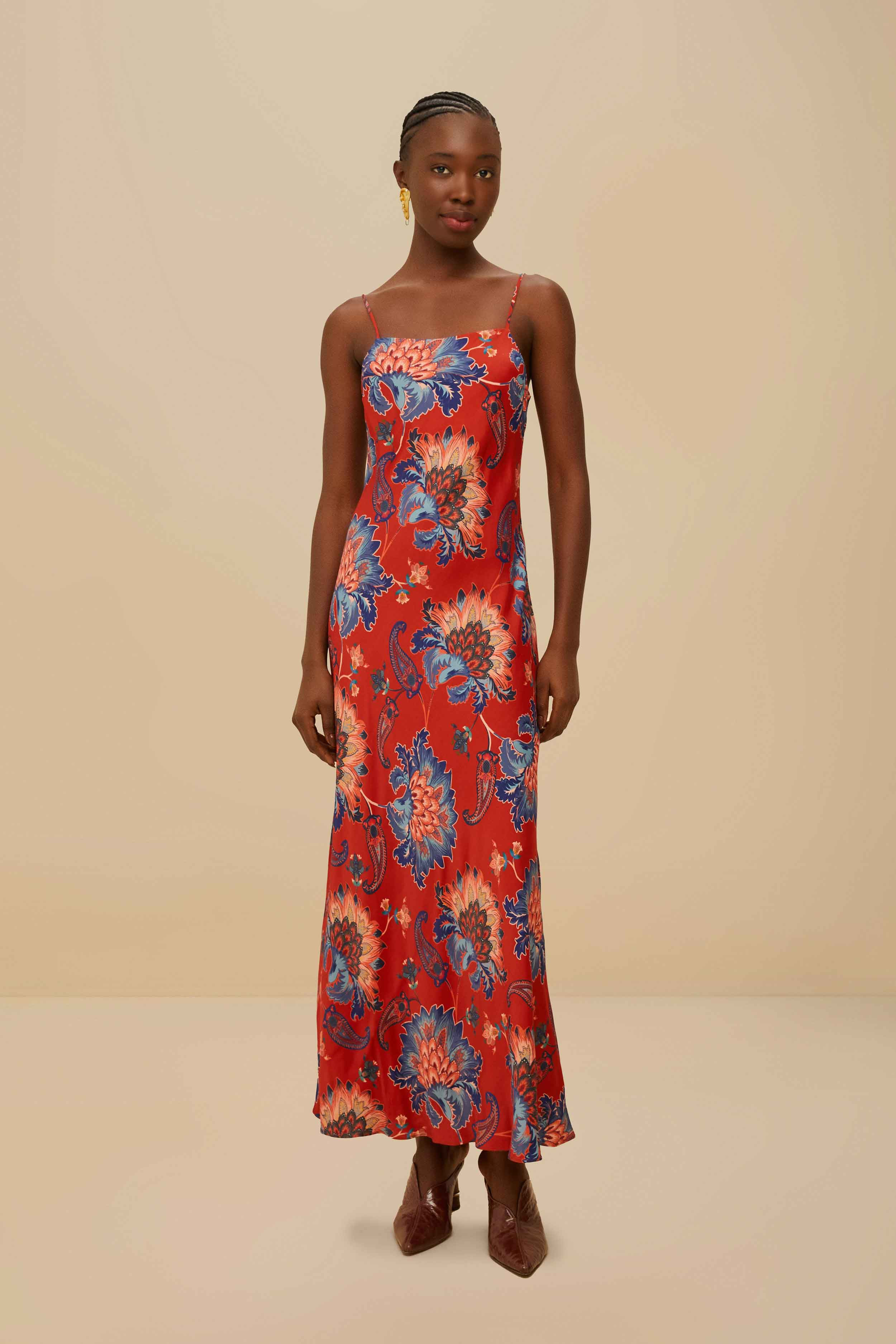 Red Luang LENZING™ Maxi Dress | FarmRio (US)