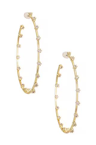 Luv AJ The Stardust Statement Hoops in Gold from Revolve.com | Revolve Clothing (Global)