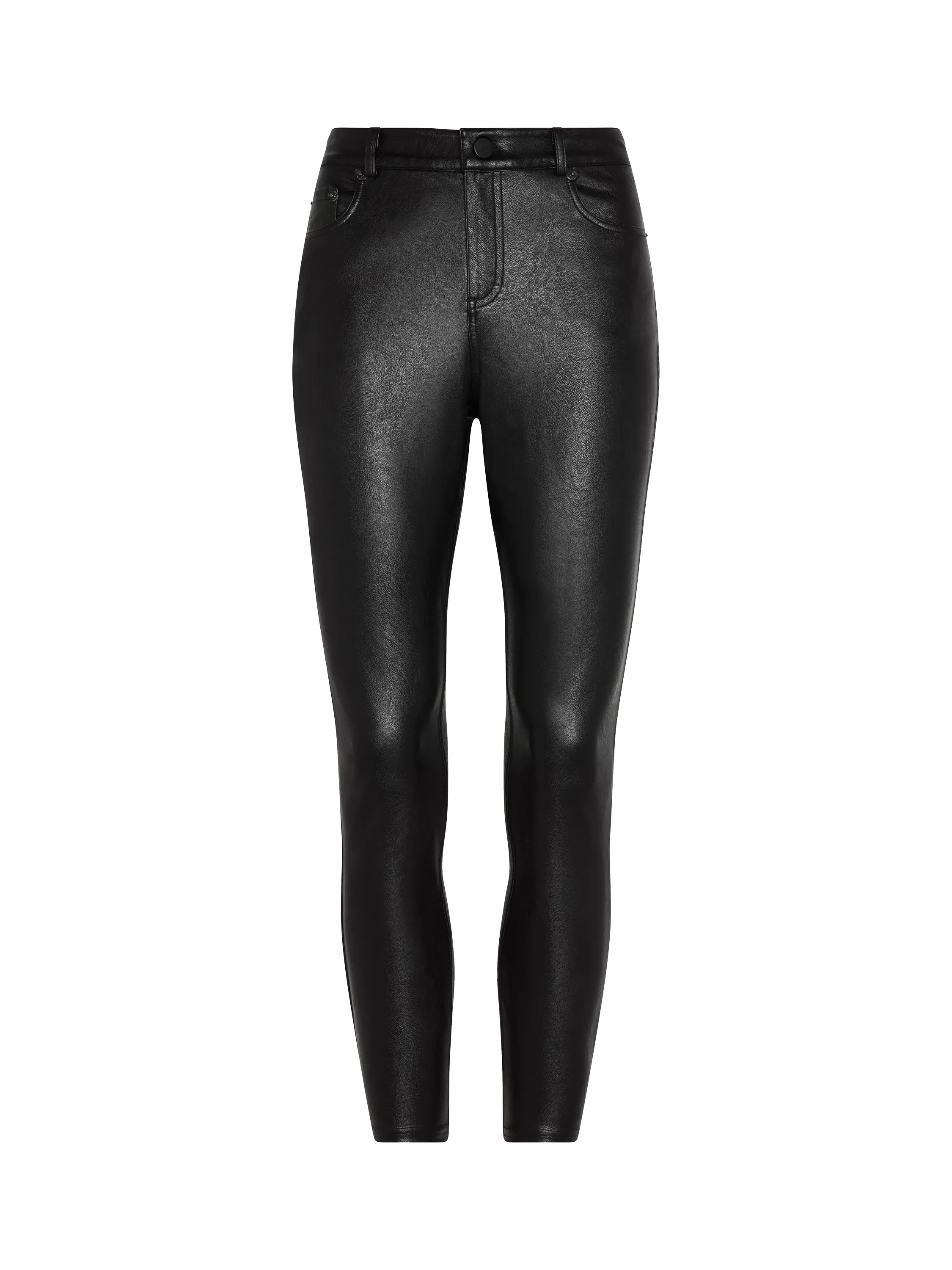 Commando Faux Leather Trousers, Black | John Lewis (UK)