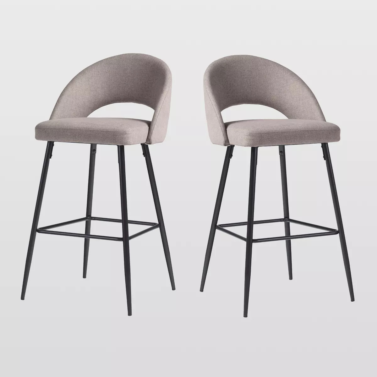 Saracina Home Upholstered Bucket Counter Height Barstool Set | Target