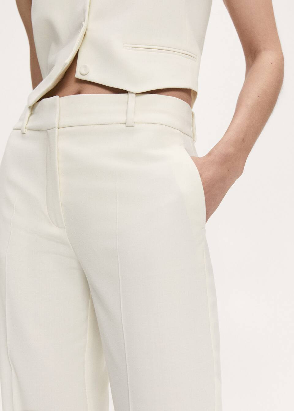 Straight suit pants -  Women | Mango USA | MANGO (US)