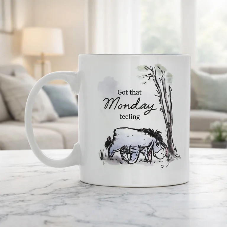 Winnie the Pooh Monday Feeling Mug, Ceramic, 20 fl oz | Walmart (US)