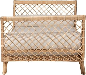 Bali & pari Philana Natural Rattan Daybed with Cushions | Amazon (US)