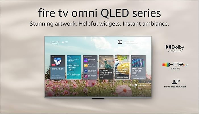 Amazon Fire TV 75" Omni QLED Series 4K UHD smart TV, Dolby Vision IQ, local dimming, hands-free w... | Amazon (US)