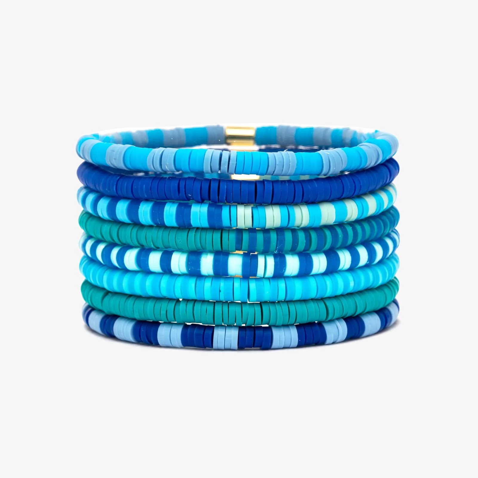 Out to Sea Vinyl Stretch Bracelet Set of 8 | Pura Vida Bracelets