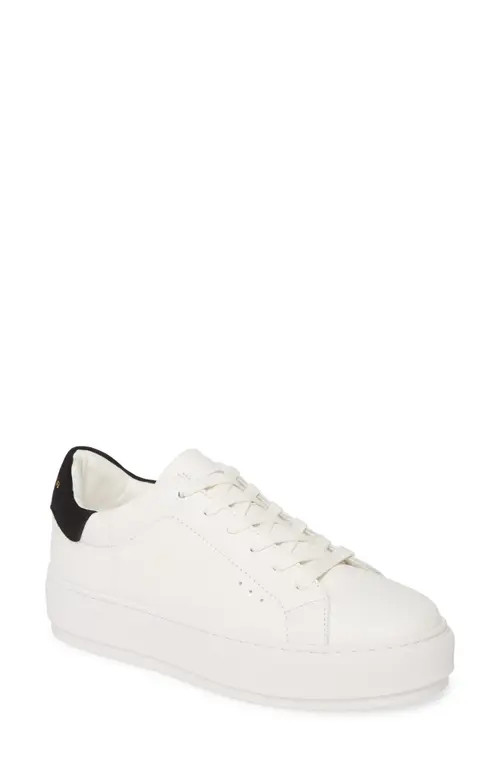 Kurt Geiger London Laney Sneaker in White/Black Leather at Nordstrom, Size 7.5Us | Nordstrom