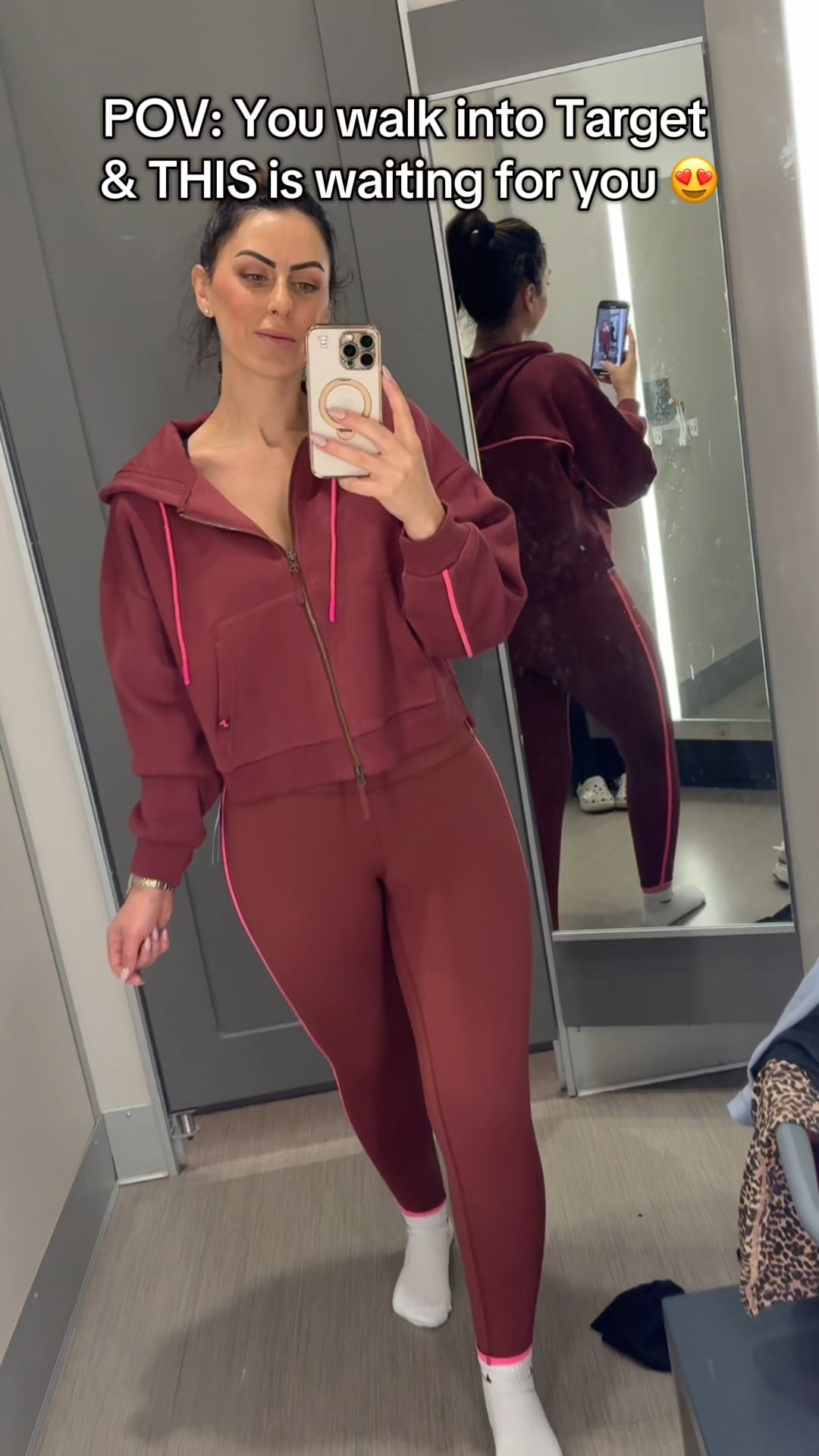 Matching sets you’ll actually want to wear 😍 Maroon + pink double-zip jacket + leggings from Target JoyLab! Shop my full look ⬇️ #LTKStyle #TargetFinds #JoyLab #Athleisure #MatchingSet

#LTKSeasonal #LTKFindsUnder50 #LTKActive