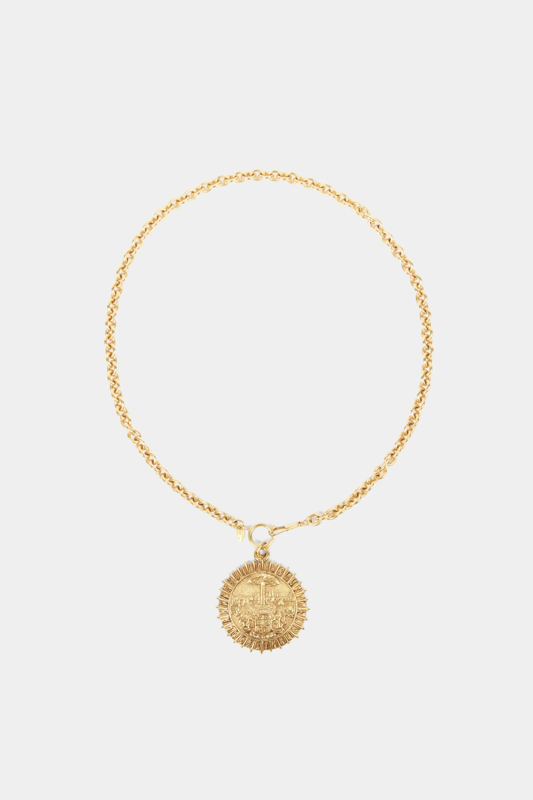Chanel Sun Palmtree Necklace in Gold Lord & Taylor | Lord & Taylor