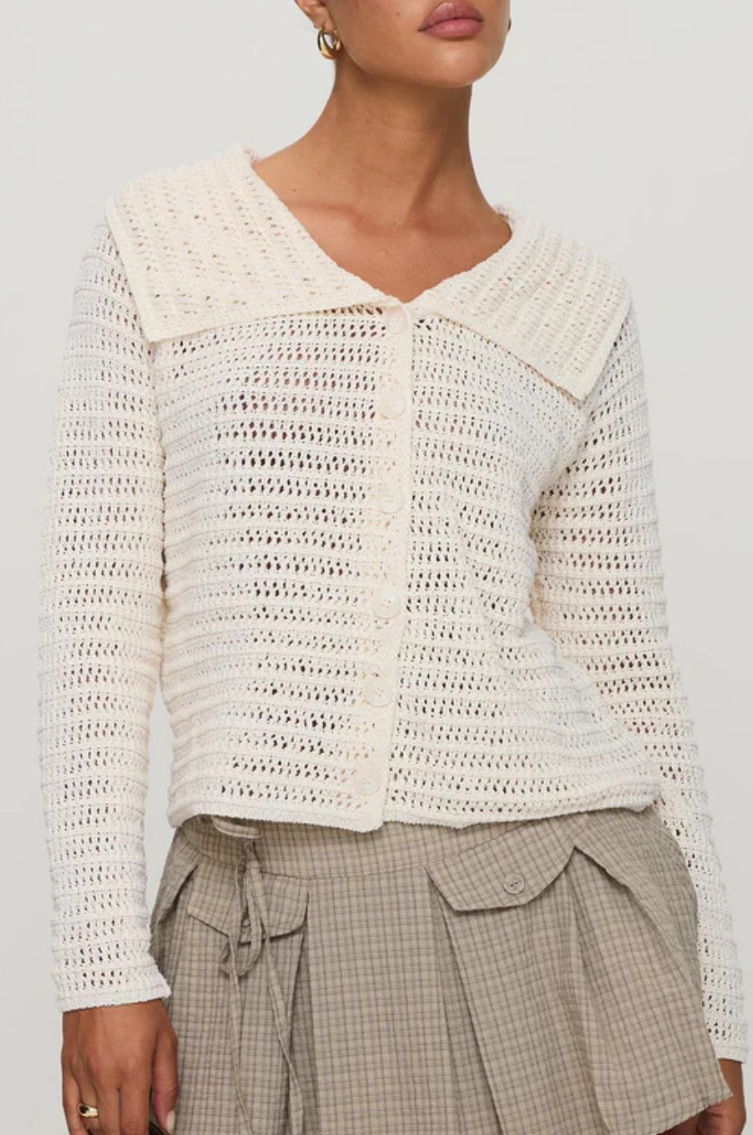 Tuscon crochet sweater white 

 #LTKWatchNow #LTKSeasonal #LTKStyleTip