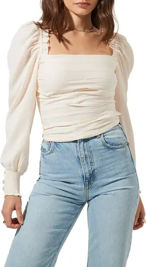 Square Neck Puff Sleeve Top | Nordstrom