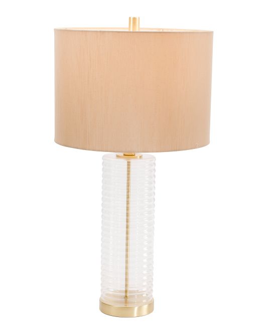 27in Magna Metal Glass Table Lamp | TJ Maxx