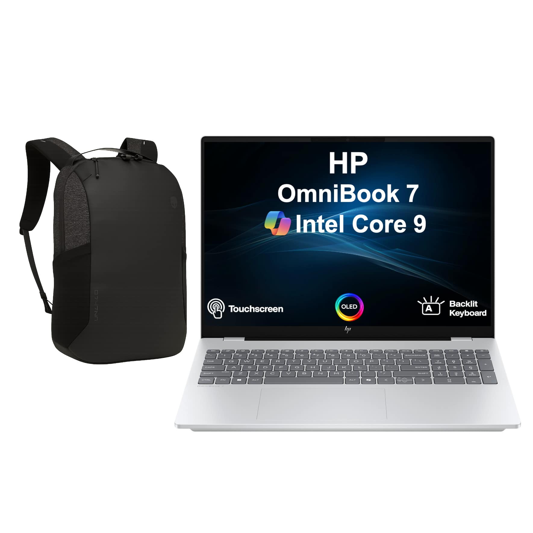 HP - Upgraded - OmniBook 7 Laptop 16.0 2048x1280 Display (Core 9 270H, 32GB, 2TB SSD, Intel Graphics, Win 11 Pro) w/17in Backpack - Glacier Silver | Best Buy U.S.