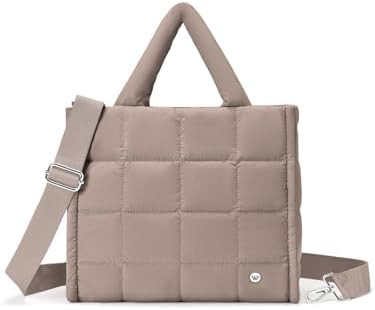 WESTBRONCO Puffer Crossbody Bags for Women Quilted Tote Bag Puffy Weekender Overnight Bag Nylon S... | Amazon (US)