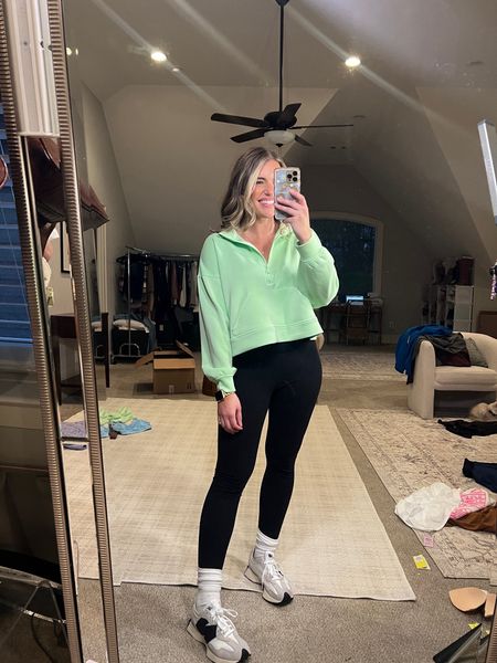 Cutest pullover. Looks JUST like Spanx air essentials for way less. Buttery soft and stretchy. Fabric is incredible!!! 10/10 ⭐️ sized up 1 to the L for oversized fit. Comes in 4 colors

#LTKfindsunder50 #LTKfitness #LTKstyletip