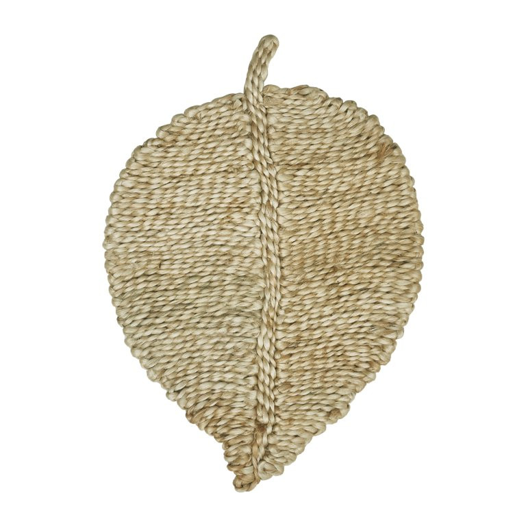 Better Homes & Gardens Jute Leaf Neutral 13" x 17" Placemat, 1 Piece - Walmart.com | Walmart (US)