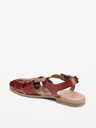 Faux-Leather Fisherman Sandals | Old Navy (US)