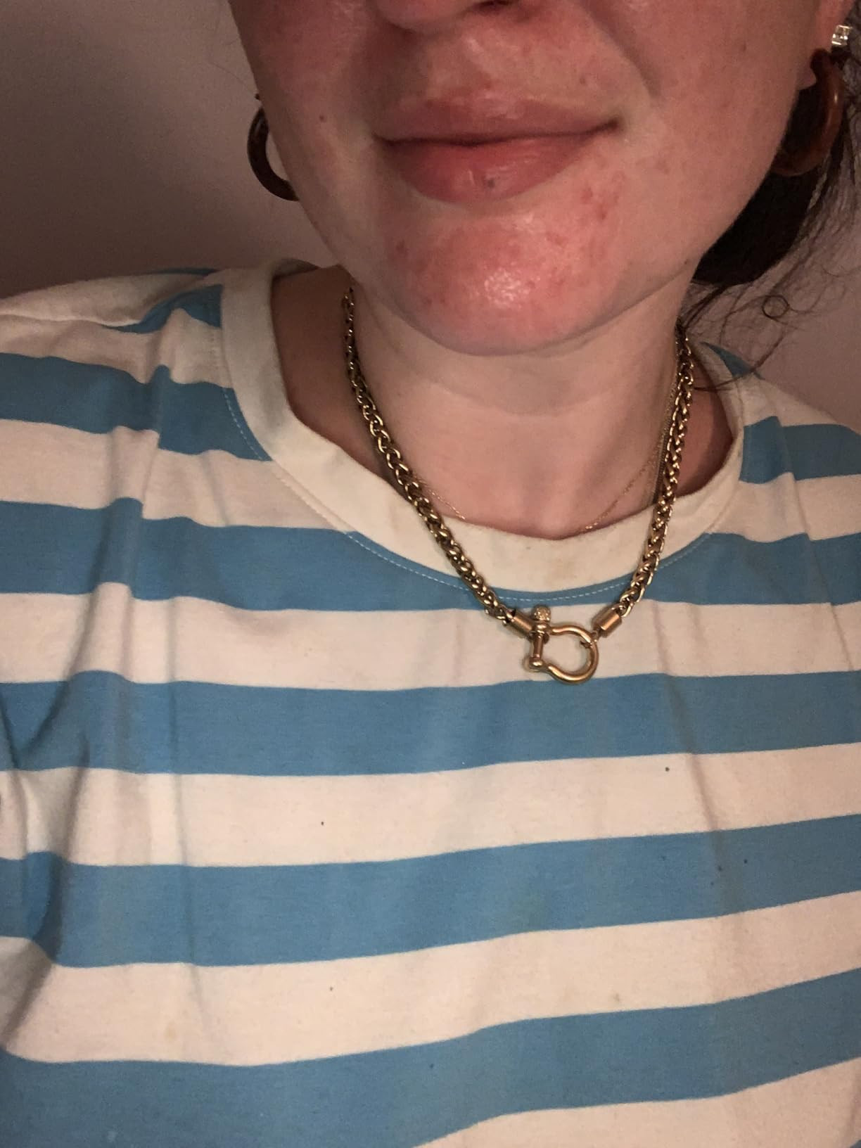 COOLSTEELANDBEYOND Mens Women Stainless Steel Foxtail Wheat Chain Necklace, Screw Anchor Shackle ... | Amazon (US)