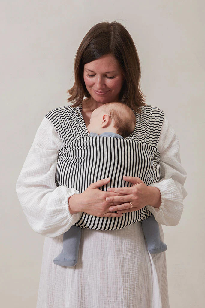Black + Natural Stripe Wrap | Solly Baby